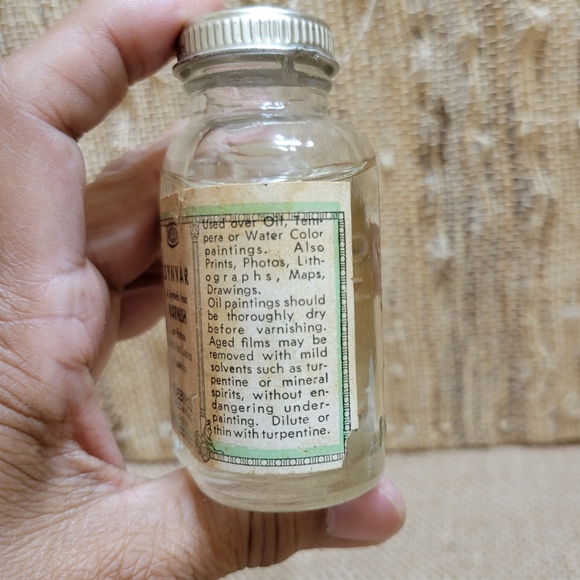 Weber Synvar Varnish Philadelphia Vintage Bottle (almost Full) - Picture 3 of 5